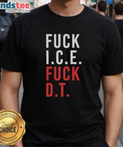 Original Fck Ice And Fck Dt T-Shirt featuring bold graphic design, perfect for casual wear and expressing unique style.
