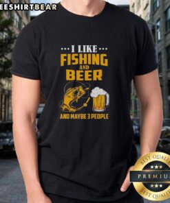 Original Fish And Beer T-Shirt featuring a fun fishing and beer design for fishing enthusiasts and casual wear.