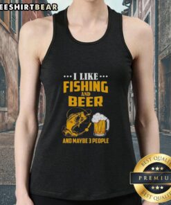 Original Fish and Beer tank top featuring a fun fishing and beer graphic, perfect for fishing enthusiasts and casual wear.