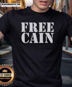 Original Free Cain T-Shirt featuring bold graphic design and comfortable fit for casual wear enthusiasts.