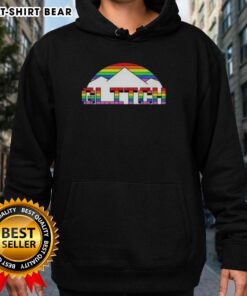 Original Glitch Denver Nuggets Basketball Pride Mountain Hoodie featuring vibrant colors and unique design.