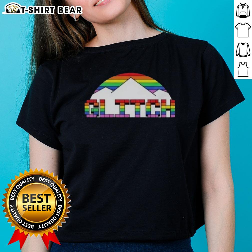 Original Glitch Denver Nuggets Basketball Pride Mountain Ladies Tee Original Glitch Denver Nuggets Basketball Pride Mountain Ladies Tee showcasing vibrant graphics and team spirit.