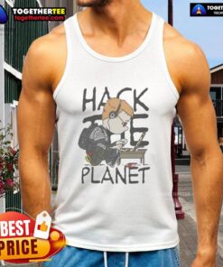 Original Hack The Peanuts Planet tank top featuring vibrant graphics and a comfortable fit, perfect for casual wear.