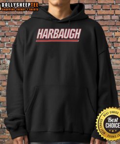 Original Harbaugh Hire New York Giants football hoodie featuring team colors and logo, perfect for fans and collectors.