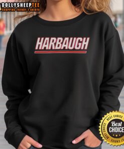Alt Text: Original Harbaugh Hire New York Giants football sweatshirt featuring team logo and cozy design for fans.