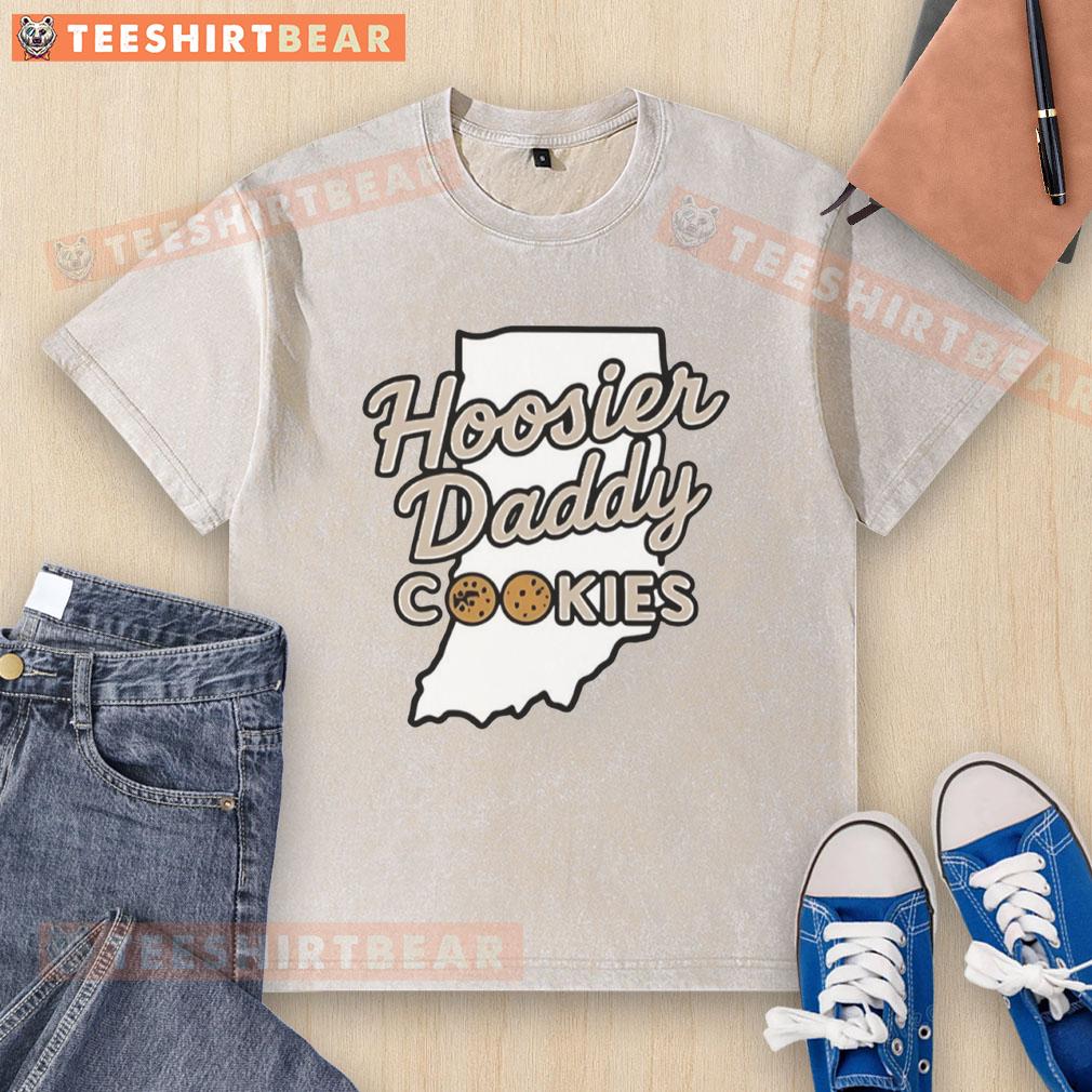 original-hoosier-daddy-cookies-state-washed-t-shirt Original Hoosier Daddy Cookies state washed t-shirt in vibrant colors, perfect for casual wear and cookie enthusiasts.