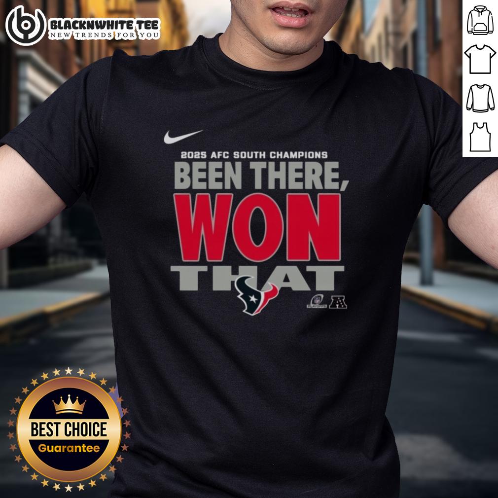 Original Houston Texans 2025 Afc South Champions T Shirt Original Houston Texans 2025 AFC South Champions T-Shirt featuring team logo and vibrant colors, perfect for fans.