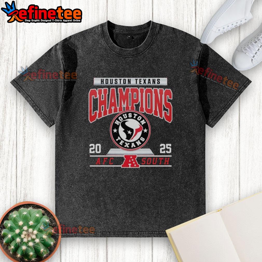 original-houston-texans-football-2025-afc-south-champions-logo-washed-t-shirt Alt Text: Original Houston Texans Football 2025 AFC South Champions logo on a washed t-shirt, perfect for fans.