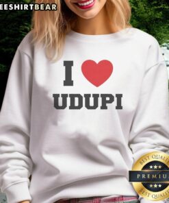 Original I Heart Udupi Sweatshirt in vibrant colors, perfect for showcasing your love for Udupi culture and style.