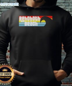 Original I Love Rehoboth Beach Delaware hoodie featuring Atlantic wave design, perfect for beach lovers.