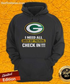 Alt Text: Original Green Bay Packers Check In Hoodie in vibrant green, perfect for fans showcasing team spirit and style.