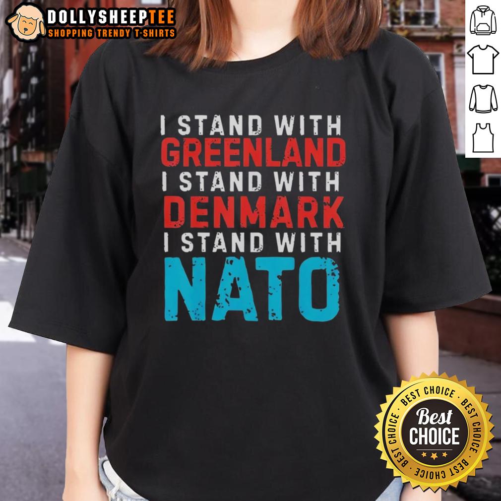 Original I Stand With Greenland Denmark Nato Ladies Tee Original I Stand With Greenland Denmark NATO Ladies Tee - stylish women's t-shirt promoting Greenland's support.
