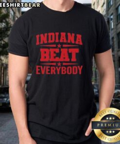 Original Indiana Beat Everybody T-Shirt featuring a bold graphic design, perfect for Indiana fans and sports enthusiasts.