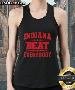 Original Indiana Beat Everybody Tank Top featuring bold graphics and a comfortable fit for casual wear.