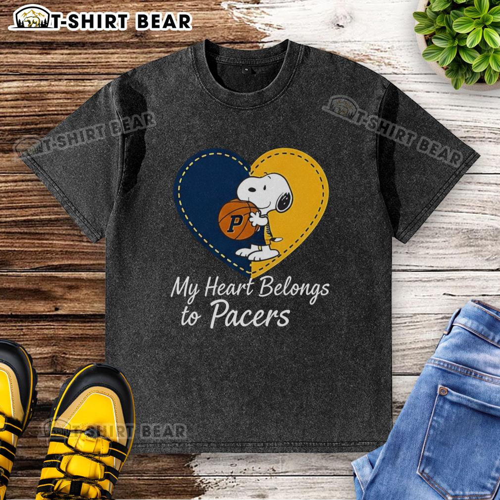 Original Indiana Pacers X Snoopy Cartoon Valentine 2026 Washed T Shirt Original Indiana Pacers x Snoopy Cartoon Valentine 2026 washed t-shirt featuring vibrant graphics and a playful design.