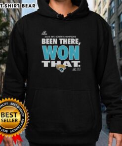 Original Jacksonville Jaguars 'Been There Won That' hoodie in black, showcasing team pride and style.