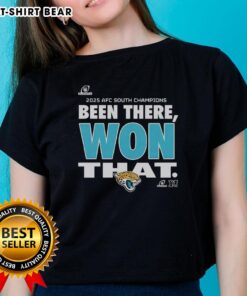 Alt Text: Original Jacksonville Jaguars Been There Won That ladies tee showcasing team spirit and stylish design for female fans.