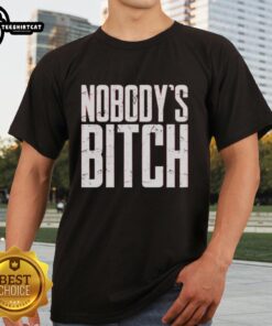 Alt Text: Original Jimmy Uso Nobody's Bitch T-Shirt featuring bold graphics and vibrant colors, perfect for wrestling fans.