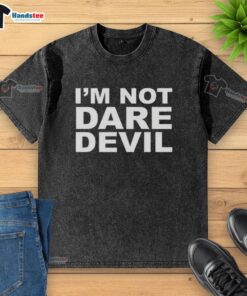 Alt Text: Jon Bernthal wearing an I'm Not Daredevil washed t-shirt, showcasing his casual style and unique fashion statement.