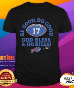 Josh Allen Buffalo Bills 'Be Good Do Good' signature t-shirt showcasing team spirit and fan pride in stylish design.