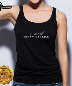 Original Jumanji Snorty King Himself tank top design featuring vibrant graphics and playful theme for fans of the movie.