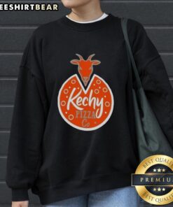 Original Kechy Pizza Co logo sweatshirt featuring vibrant colors and a stylish design for pizza lovers.