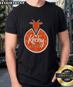 Original Kechy Pizza Co logo t-shirt featuring vibrant design, perfect for pizza lovers and casual wear enthusiasts.