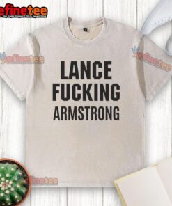 Original Lance Armstrong Fcking T-Shirt, vintage style, washed look, perfect for cycling fans and collectors.