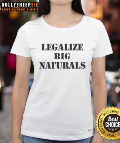 Original Legalize Big Naturals Ladies Tee featuring a stylish design for women who embrace body positivity and self-love.