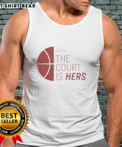 Alt Text: Stylish Original Lilly The Court Is Hers Tank Top featuring a bold graphic design, perfect for casual summer wear.