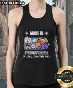 Original Made In Pennsylvania tank top featuring a vintage state mashup logo design, perfect for casual wear.