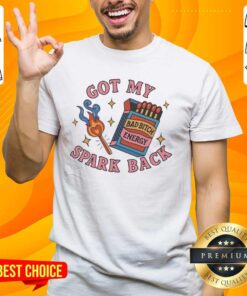 Alt Text: Original Matchbox and Match Fire 'Bad Bitch Energy' T-Shirt showcasing vibrant design and empowering message.