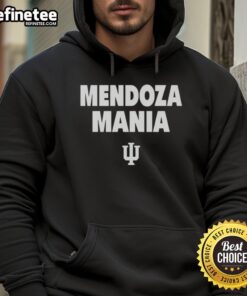 Original Mendoza Mania Indiana Hoosiers logo hoodie featuring vibrant colors and classic design for fans.