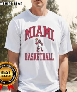 Original Miami Basketball Swoop League T-Shirt featuring vibrant graphics and a comfortable fit for sports enthusiasts.