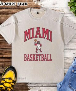 Original Miami Basketball Swoop League washed t-shirt featuring a vintage design and relaxed fit for casual wear.