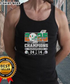 Original Miami Hurricanes Beat Ohio State Buckeyes Cotton Bowl Classic 2025 Tank Top featuring team colors and logo.