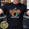 Original Miami Hurricanes Vrbo Fiesta Bowl Champs 2026 T-Shirt featuring team colors and logo, perfect for fans.