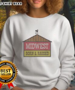 Original Midwest Fuel sweatshirt, born and raised in Indiana, showcasing state pride and comfort for fans of Indiana apparel.