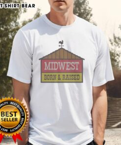Midwest Fuel 'Born And Raised' T-Shirt from Indiana, showcasing local pride and classic American style.