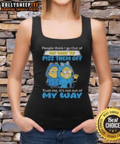 Original Minion tank top featuring the quote about not intentionally annoying others, perfect for fans of Minions humor.