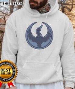 Original Minnesota Rebel Alliance Political hoodie featuring the MN state bird, the Loon, in a bold protest design.