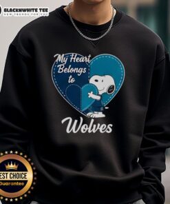 Original Minnesota Timberwolves X Snoopy Cartoon Valentine 2026 Sweatshirt featuring vibrant graphics and cozy design.