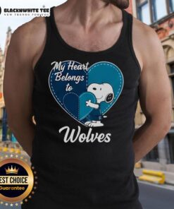 Original Minnesota Timberwolves X Snoopy Cartoon Valentine 2026 tank top featuring vibrant graphics and a playful design.