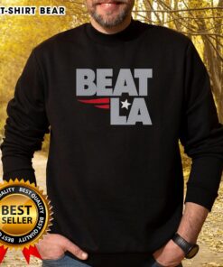 Original New England Patriots Beat La Sweatshirt featuring team logo and vibrant colors for fans and collectors.