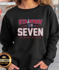 Original New England Patriots Mission Stairway to Seven Sweatshirt featuring team colors and logo, perfect for fans.