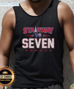 Original New England Patriots Mission Stairway to Seven tank top featuring bold team colors and logo for passionate fans.