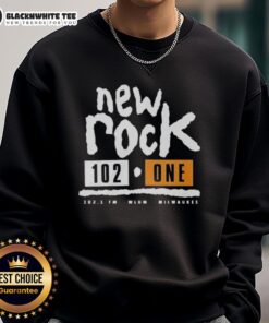 Alt Text: Original New Rock 102 One Milwaukee Sweatshirt featuring a stylish design, perfect for casual wear and fans of Milwaukee.
