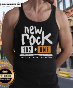 Original New Rock 102 One Milwaukee tank top featuring a stylish design and comfortable fit for casual wear.