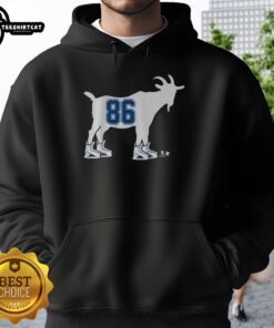 Original Nikita Kucherov GOAT 86 hoodie featuring bold graphics and comfortable fit for hockey fans.