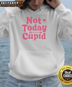 Original Not Today Cupid Valentine's Hoodie featuring a stylish design perfect for celebrating love and individuality.